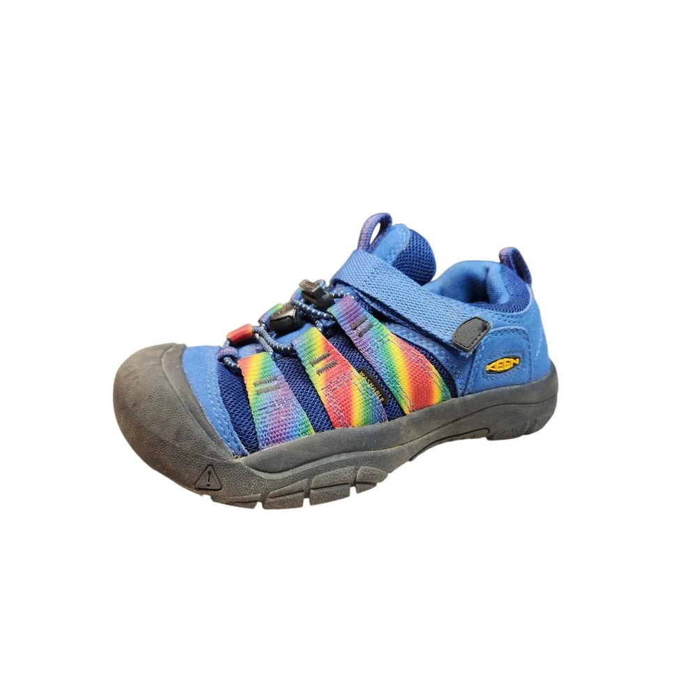 KEEN Kids Newport H2SHO Rainbow Bright Cobalt Blue Mesh Water Sneaker Sandal 1